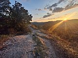 Tramonto e stelle sui Colli Bolognesi